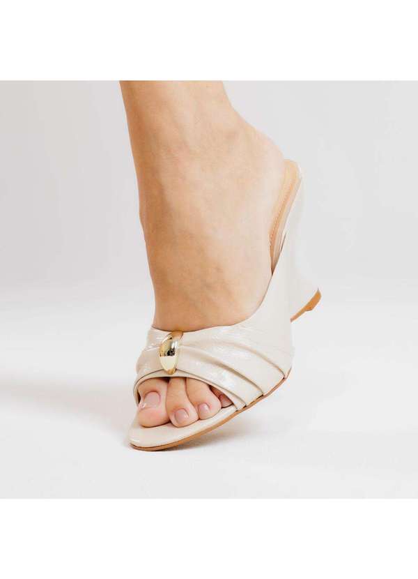 Cecconello - Tamanco Couro Salto Alto Cecconello 2697001-2 Off White 2