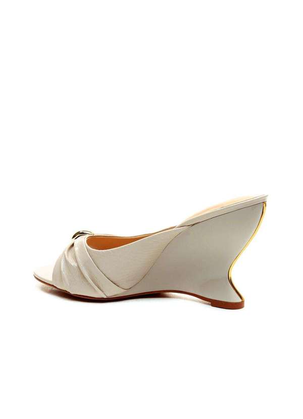 Cecconello - Tamanco Couro Salto Alto Cecconello 2697001-2 Off White 4