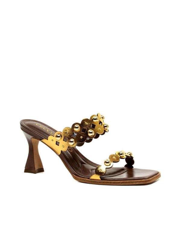 Cecconello - Tamanco C Salto Médio Cecconello 2719001-3 Ouro 3