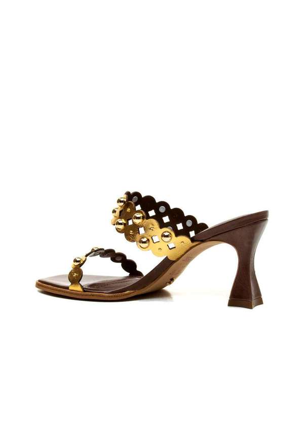 Cecconello - Tamanco C Salto Médio Cecconello 2719001-3 Ouro 4