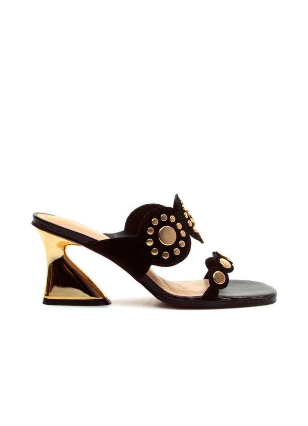 Cecconello - Tamanco Couro Salto Médio Cecconello 2747004-1 Preto