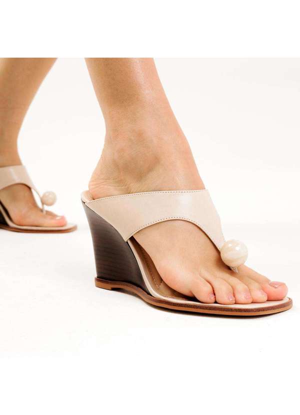 Cecconello - Tamanco Couro Salto Alto Cecconello 2766001-3 Off White 2