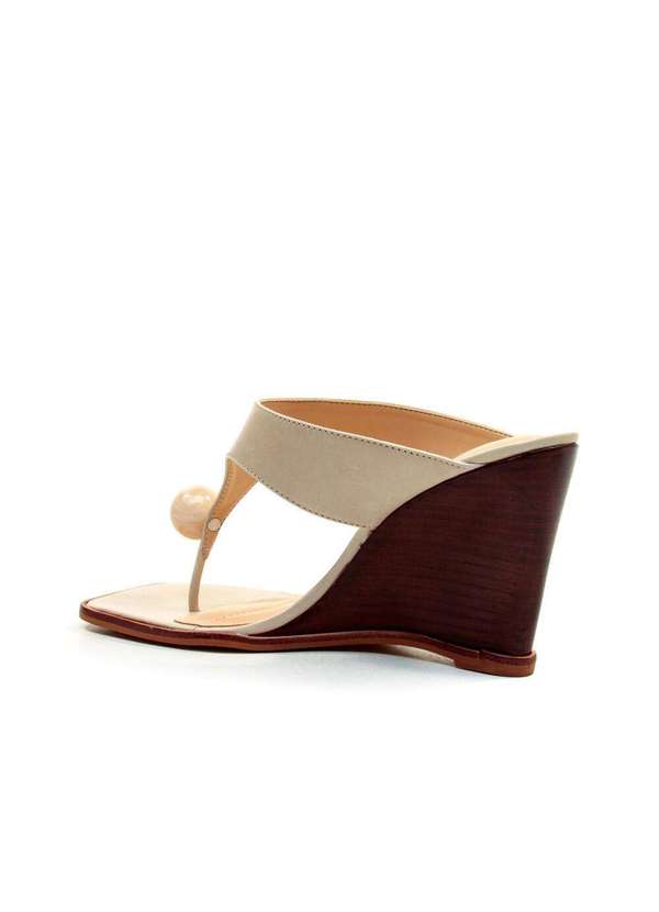 Cecconello - Tamanco Couro Salto Alto Cecconello 2766001-3 Off White 4