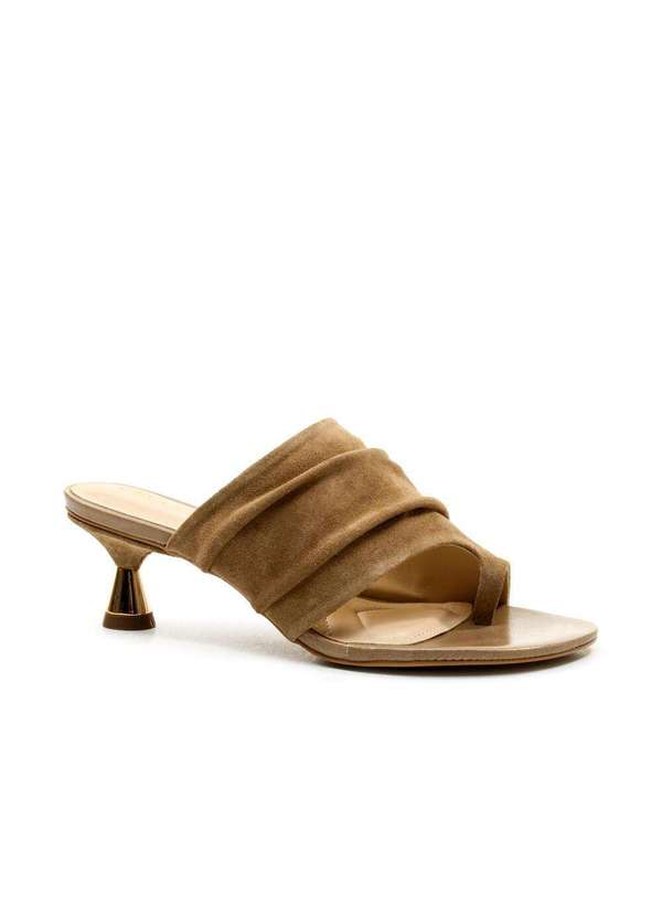 Cecconello - Tamanco Couro Nude Salto Baixo Cecconello 2784001-3 Marrom 3