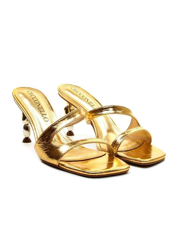 Cecconello - Tamanco C Salto Médio Cecconello 2815002-2 Ouro 5