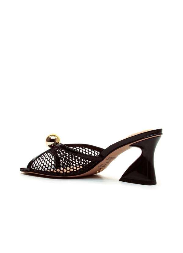 Cecconello - Tamanco Couro Salto Médio Cecconello 2772002-2 Preto 4