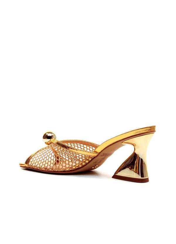 Cecconello - Tamanco C Salto Médio Cecconello 2772002-4 Ouro 4