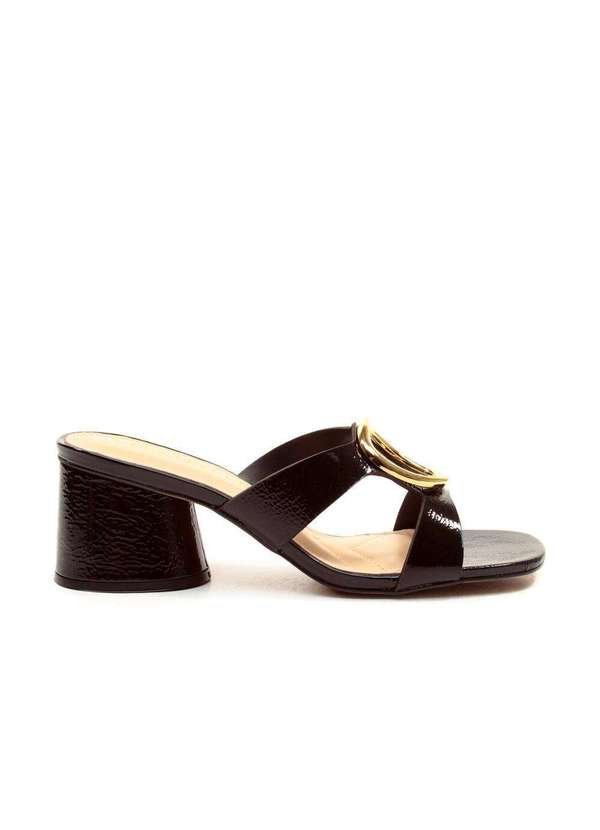 Cecconello - Tamanco Couro Salto Médio Cecconello 2542003-21 Preto