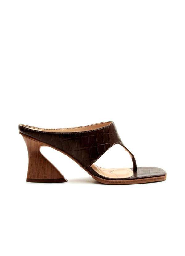 Cecconello - Tamanco Couro Salto Médio Cecconello 2747002-3 Marrom