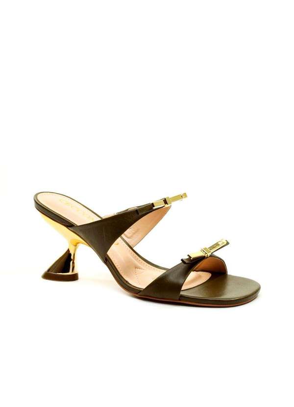 Cecconello - Tamanco Couro Salto Médio Cecconello 2692001-2 Verde 3