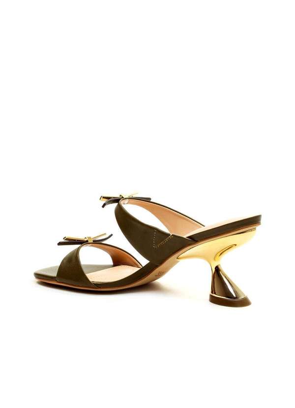 Cecconello - Tamanco Couro Salto Médio Cecconello 2692001-2 Verde 4