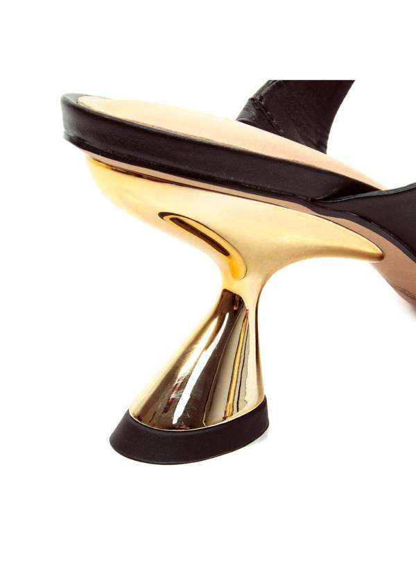 Cecconello - Tamanco Couro Salto Médio Cecconello 2692001-4 Preto 5