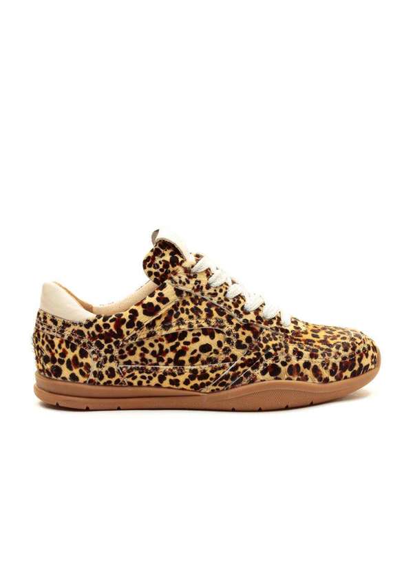 Cecconello - Tênis Casual Couro Leopardo Cecconello 2617001-7 Onça