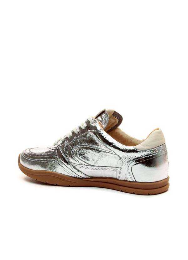 Cecconello - Tênis Casual Couro Cecconello 2617001-9 Prata 4