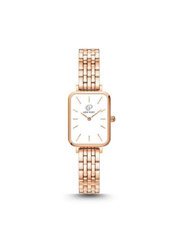 New Port - Relógio Feminino Quadrado Delicado Elegante Rose New Port Unica