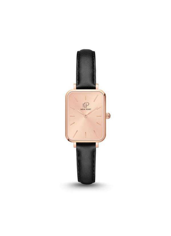 New Port - Relógio Feminino Quadrado Elegante Analógico Rosé New Port Unica
