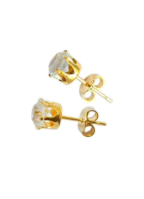 New Port - Brinco Ponto de Luz Banhado a Ouro 18k Antialérgico Unica