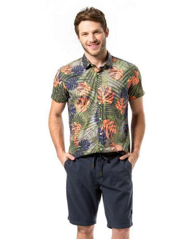 Reserva - Bermuda Pf Casual Laco Reserva Azul