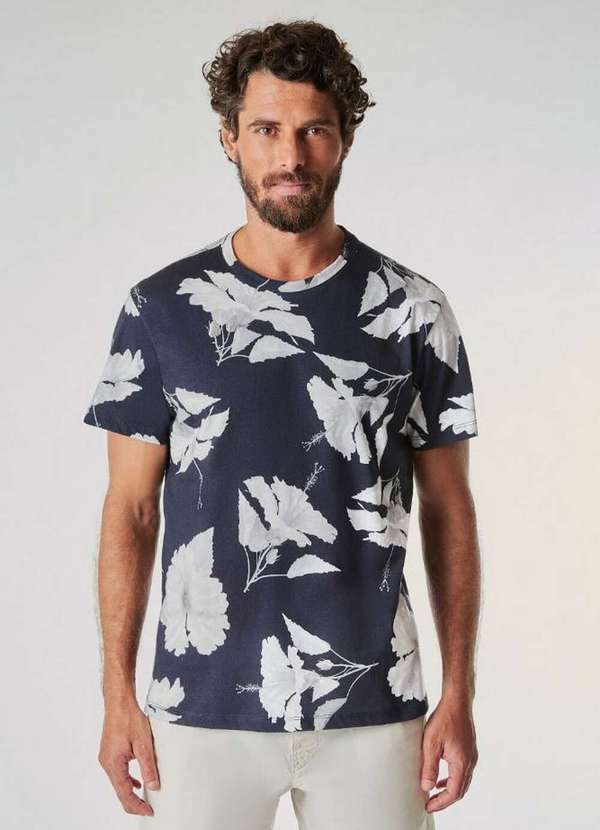 Reserva - Camiseta Full Print Pf Hibisco Vj Reserva Azul