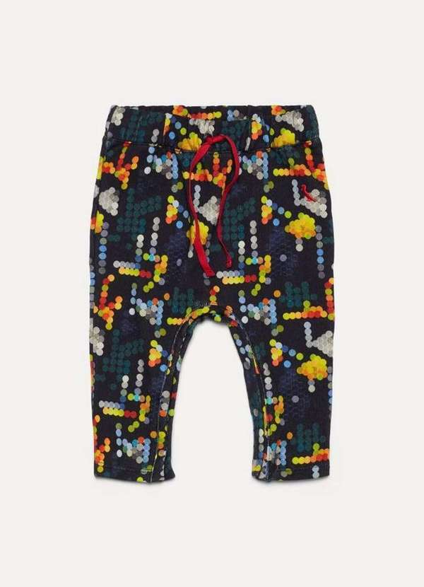 Reserva Mini - Calça Bb Estampa Pixel Inv20 Preto