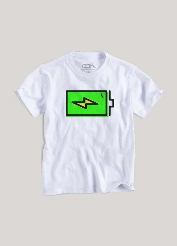 Reserva Mini - Camiseta Reserva Mini Pilha Reserva Mini Branco