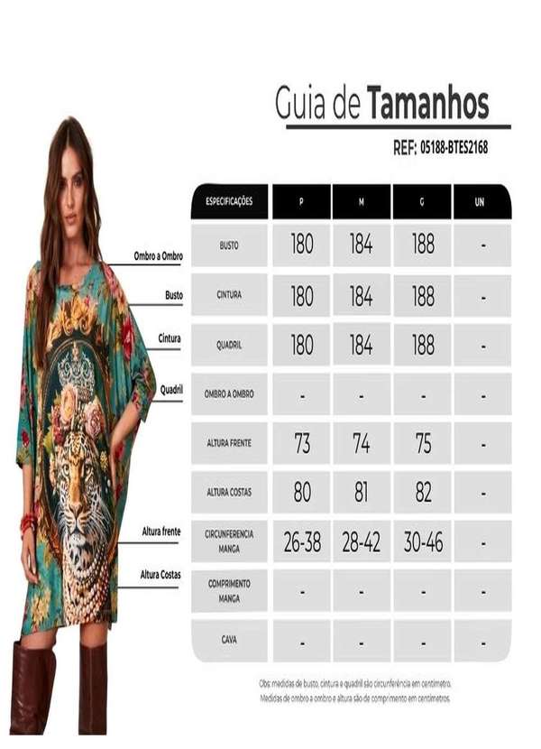 Yacamim - Bata Ampla Alongada Verde Estampa Onça com Pedrinhas Yacamim B3 Estampado 7