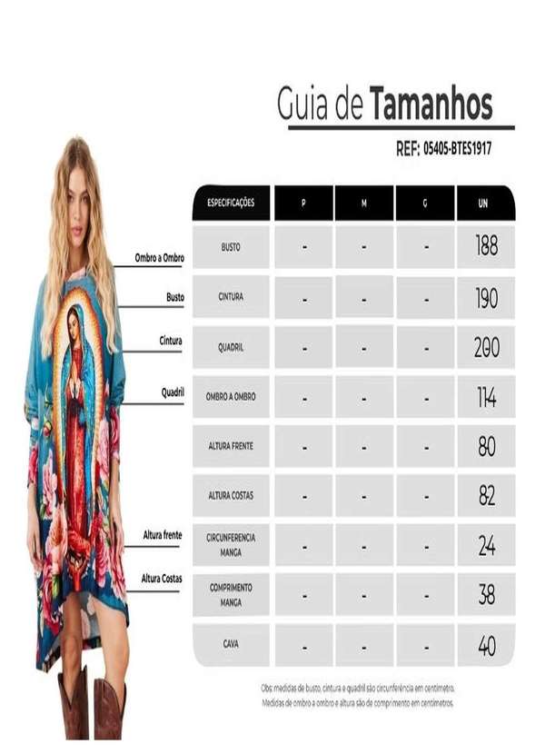 Yacamim - Bata Ampla Azul com Pedrinhas Guadalupe Yacamim B23 Mex Estampado 6