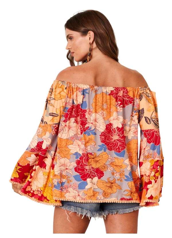 Yacamim - Bata Ciganinha Laranja Estampado Patchwork Yacamim B3 Patchwork 2