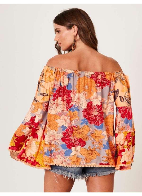 Yacamim - Bata Ciganinha Laranja Estampado Patchwork Yacamim B3 Patchwork 4