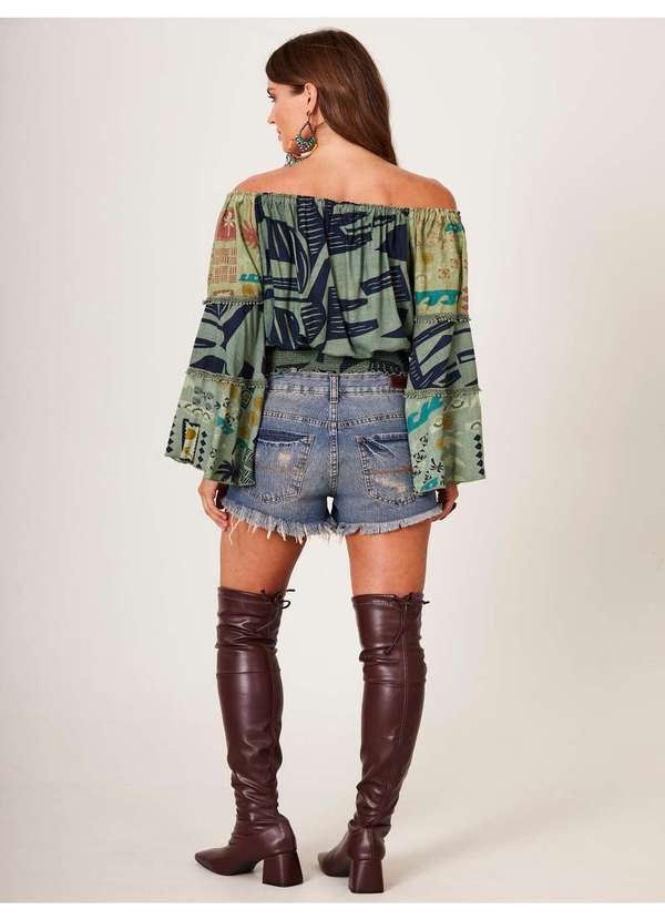 Yacamim - Bata Ciganinha Verde Patchwork Yacamim B6 Patchwork 3