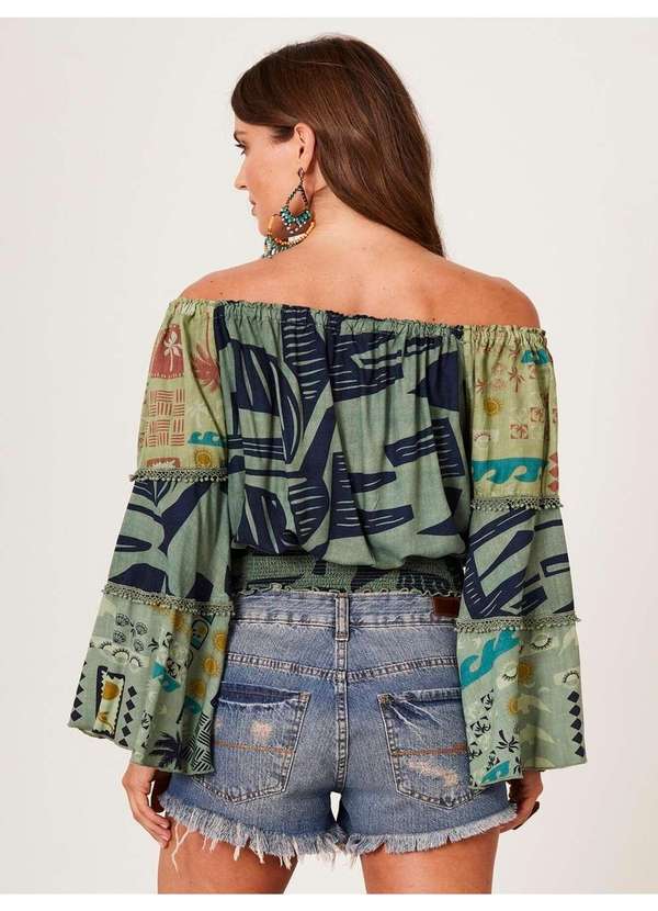 Yacamim - Bata Ciganinha Verde Patchwork Yacamim B6 Patchwork 5