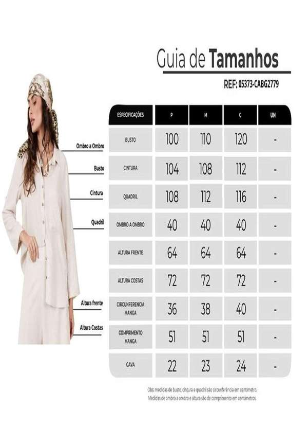 Yacamim - Camisa Manga Longa Botão de Coco Bege Yacamim A2 Liso Bege 6