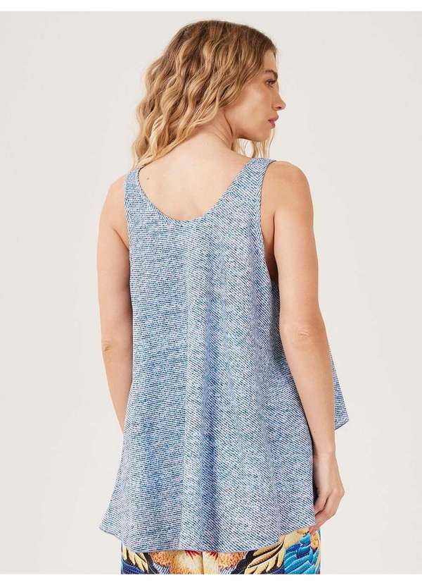 Yacamim - Regata Alongada Costas Azul Estampada Yacamim A10 Estampado 2