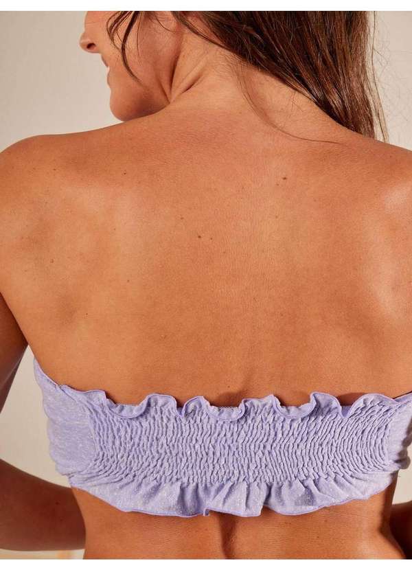 Yacamim - Top Faixa com Lastex Costas Lilás Yacamim F6 Lilás 2