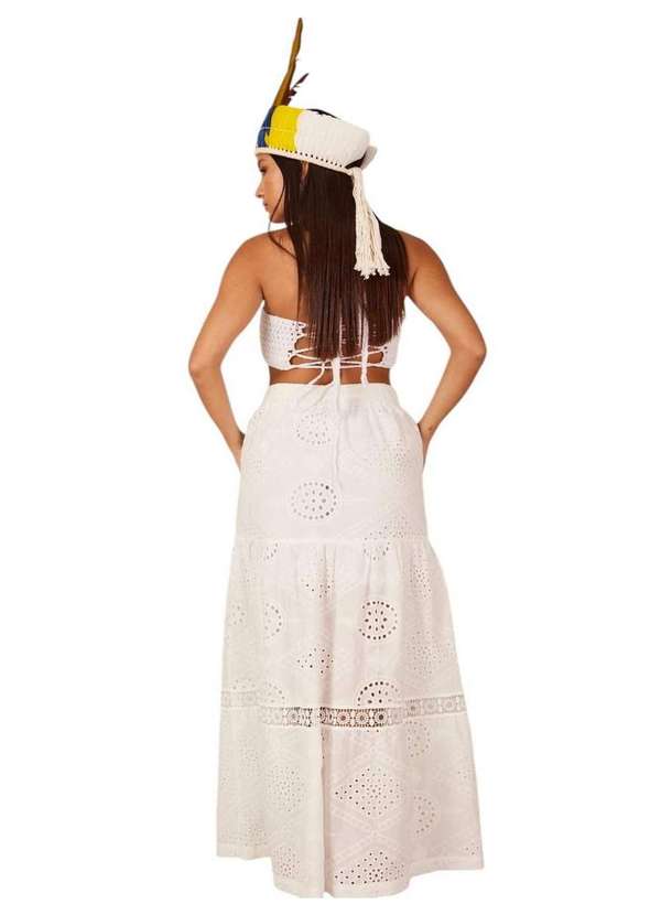 Yacamim - Saia Longa Broderie Branco Yacamim G5/6/7 Branco 2