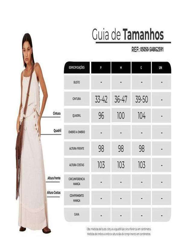 Yacamim - Saia Longa Linho com Botões Bege Yacamim A19 Liso Bege 4