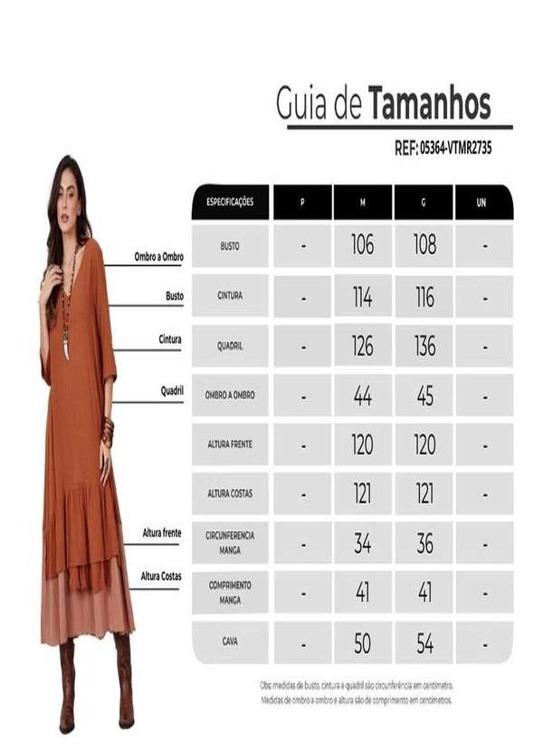 Yacamim - Vestido Midi Caramelo Escuro Yacamim C26 Marrom 6