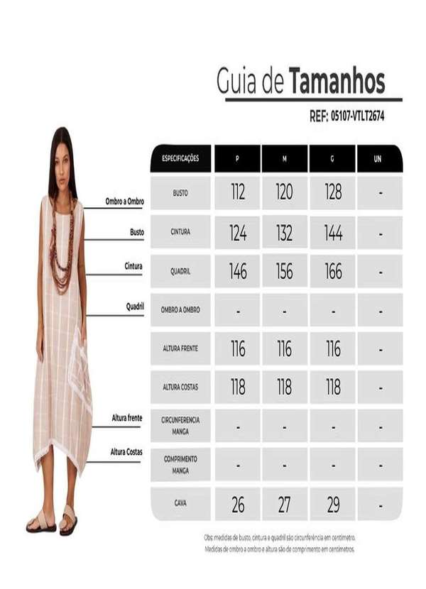 Yacamim - Vestido Regata Midi Bege Xadrez Yacamim C17 Listrado 6