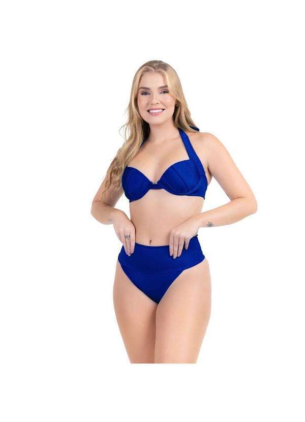 Hype Modas - Biquíni Feminino Moda Praia Calcinha Cós Alto Moda Praia Bojo Royal