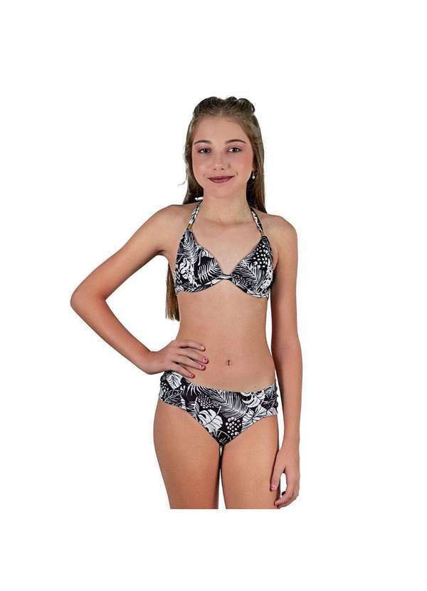 Hype Modas - Biquíni Feminino Estampado Juvenil Moças Bojo Calcinha Unica