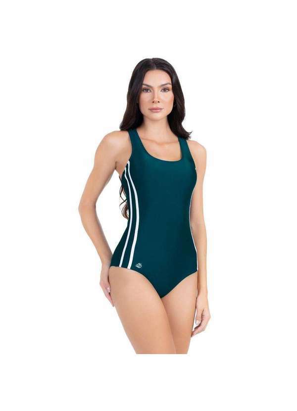 Hype Modas - Body Maiô Feminino Moda Praia Natação Poliamida Premium Liso Petroleo