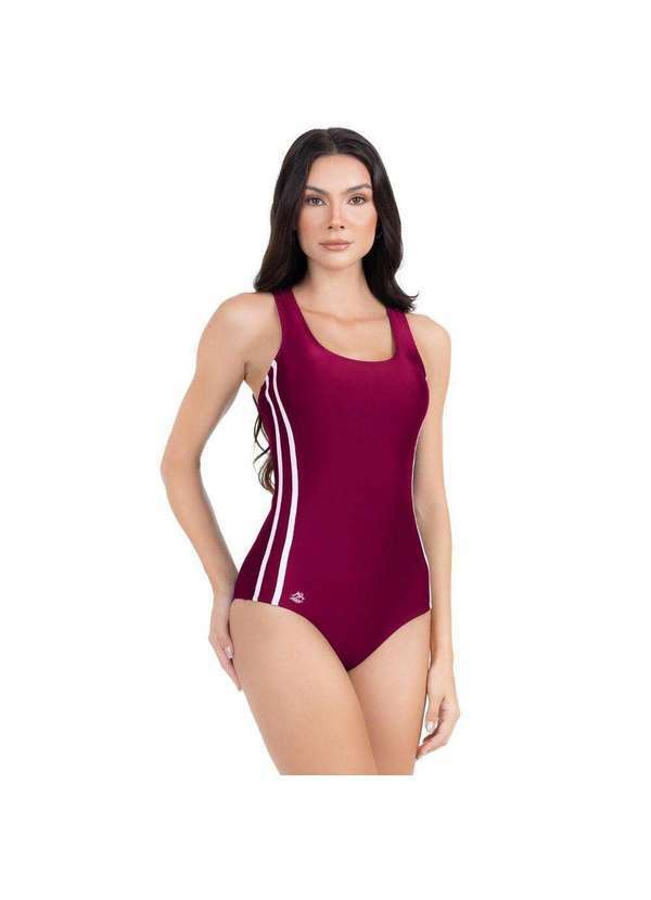 Hype Modas - Body Maiô Feminino Moda Praia Natação Poliamida Premium Liso Vinho