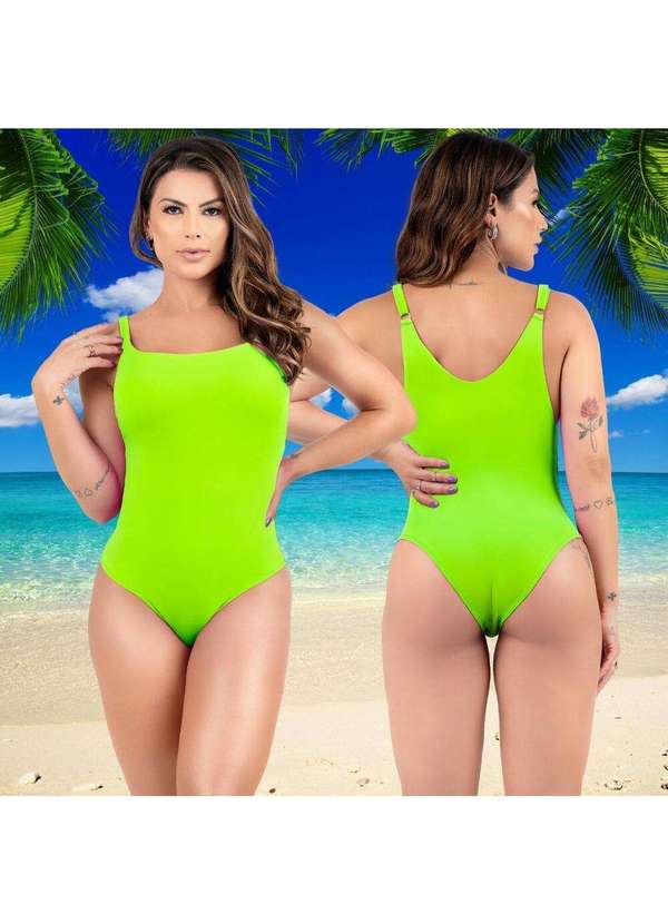 Hype Modas - Maiô Biquini  Praia Feminino Decote Costas Alças Ajustável Amarelo 3