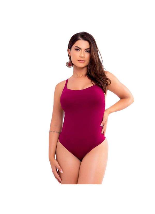 Hype Modas - Maiô Biquini  Praia Feminino Decote Costas Alças Ajustável Marsala