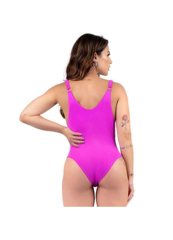 Hype Modas - Maiô Biquini  Praia Feminino Decote Costas Alças Ajustável Rosa 2