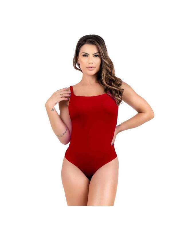 Hype Modas - Maiô Biquini Praia Feminino Decote Costas Alças Ajustável Vermelho