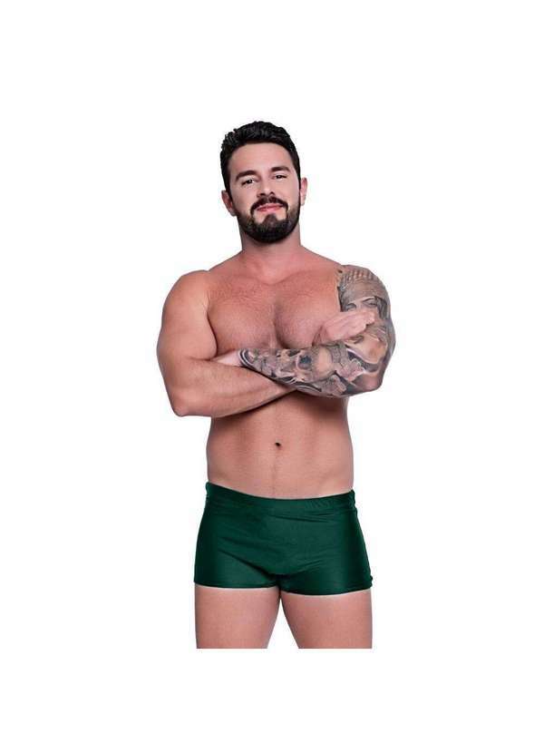 Hype Modas - Sunga Box Masculina Moda Praia para Banho Piscina Uv50 com Sunga Petroleo