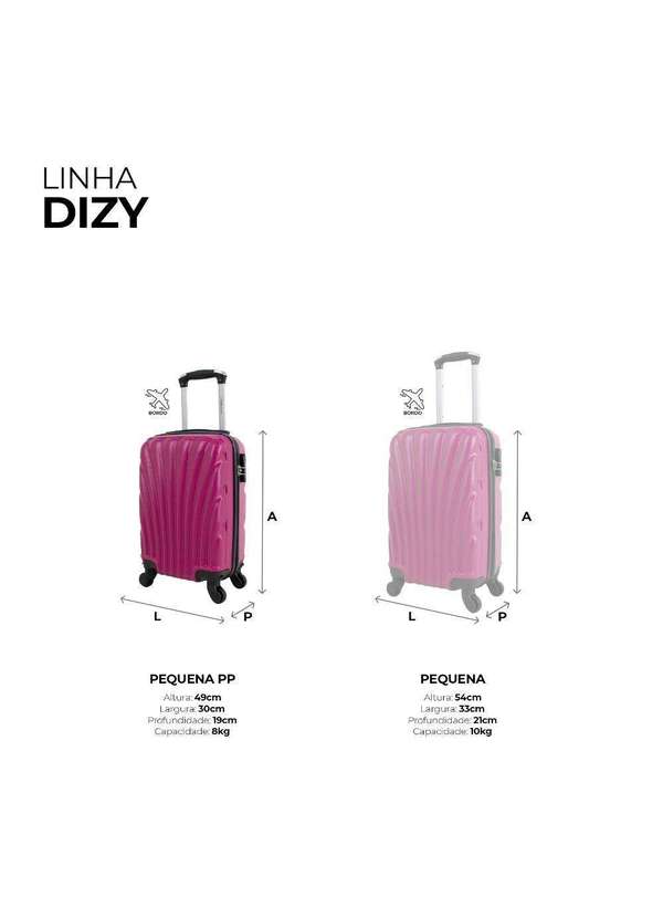 Swiss Move - Mala de Viagem Bordo Pp 8kg Dizy Swiss Move Pink 2