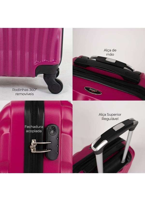 Swiss Move - Mala de Viagem Bordo Pp 8kg Dizy Swiss Move Pink 3