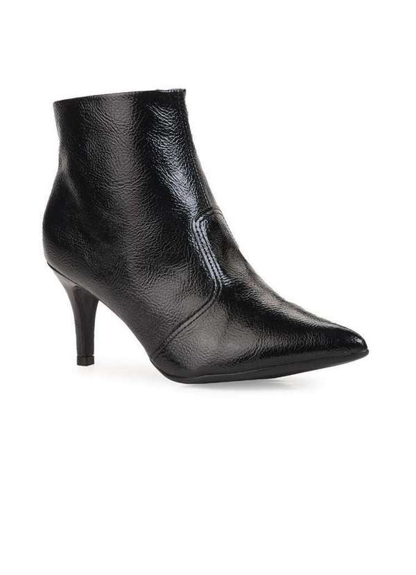 Bebecê - Ankle Boot Bebecê Salto Fino Bico Fino Preto 3